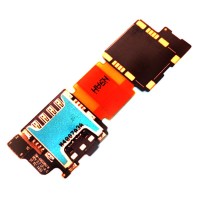 Шлейф Samsung G900V Galaxy S5, с разъемом на sim карту