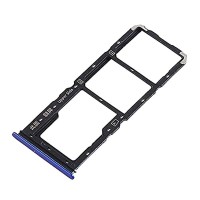 Слот SIM-карты (лоток) Vivo Y20, с разъемом карты памяти, Синий