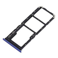 Слот SIM-карти (лоток) Vivo Y15, з роз'ємом карти пам'яті, Синій