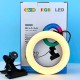 Кільцева лампа Mini LJJ-16 RGB