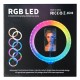 Кільцева лампа RGB Crystal
