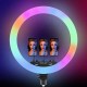 Кільцева лампа RGB Crystal 3D-56