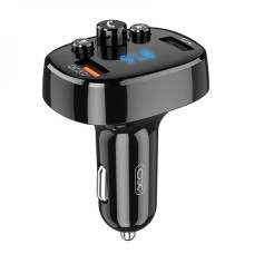 FM трансмітер XO-BCC03 car charger QC 3.0, Чорний