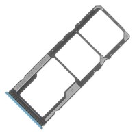 Слот SIM-карты (лоток) Xiaomi Redmi 10, с разъемом карты памяти, Голубой