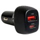 Автомобільний зарядний пристрій Walker WCR-35, USB, 3.0 A, Чорний