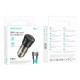 Автомобільний зарядний пристрій Borofone BZ23 Brilliant, MicroUSB, і кабель Чорний