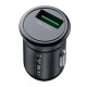 Автомобільний зарядний пристрій XO CC46, MicroUSB, і кабель 2.1 A, Сірий