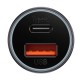 Автомобільний зарядний пристрій Baseus CGJM000113 Golden Contactor Max, Сірий