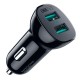 Автомобільний зарядний пристрій Choetech C0051-V5, 2.4 A, Чорний