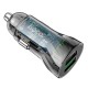 Автомобільний зарядний пристрій Hoco Z47, MicroUSB, і кабель Чорний