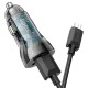 Автомобільний зарядний пристрій Hoco Z47, MicroUSB, і кабель Чорний
