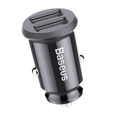 Автомобільний зарядний пристрій Baseus Grain Car Charger, 3.1 A, Чорний