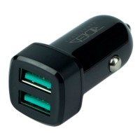 Автомобильное зарядное устройство Ridea RCC-21112 Grand, С кабелем, MicroUSB, 2.4 A, Черный
