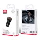 Автомобільний зарядний пристрій XO CC48, MicroUSB, і кабель 2.4 A, Чорний