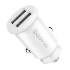 Автомобільний зарядний пристрій Baseus CCALL-ML02 Grain Car Charger, 3.1 A, Білий