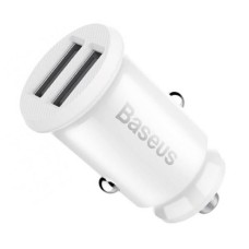 Автомобільний зарядний пристрій Baseus Grain Car Charger, 3.1 A, Білий