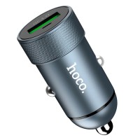 Автомобильное зарядное устройство Hoco Z32 QC3.0, 3.0 A, Серый