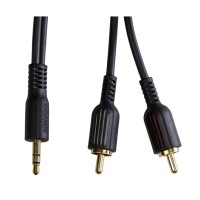 Кабель AUX Borofone BL11, RCA, 1.5 м., 3.5 мм., Черный