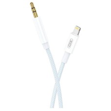 Кабель AUX XO NBR211A Apple iPhone SE 2022, iPhone 14 Pro Max, iPhone 14 Plus, iPhone 14 Pro, iPhone 14, iPhone 13 Pro, iPhone 13 Mini, iPhone 13, iPhone 13 Pro Max, iPhone 12 Mini, iPhone 12 Pro Max, Lightning, 3,5 мм., 1.0 м., Білий