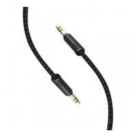 Кабель AUX SkyDolphin SR10 Wire, 1.5 м., 3.5 мм., Черный