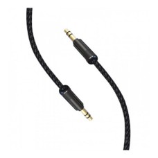 Кабель AUX SkyDolphin SR10 Wire, 3,5 мм., 1.5 м., Чорний