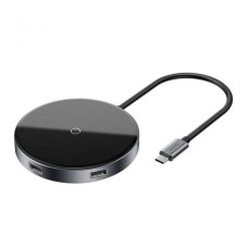 Бездротовий ЗП Baseus WXJMY-0G Circular Mirror Wireless, Сірий