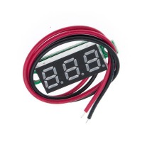 Цифровой измеритель постоянного напряжения 2.5-40В красный 0.28"