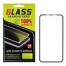 Захисне скло Apple iPhone 11, iPhone XR, G-Glass, 2.5D, Чорний