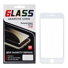 Захисне скло Apple iPhone 6, iPhone 6S, F-Glass, 5D, Білий