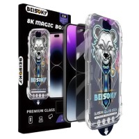 Захисне скло Apple iPhone 12, iPhone 12 Pro, BEISOKY, 9D, Чорний