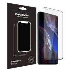 Захисне скло Xiaomi Poco F5 Pro, Redmi K60, BeCover, Чорний