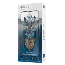 Захисне скло Apple iPhone 11, iPhone XR, AMULET HD Antistatic, 2.5D, Чорний