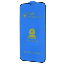 Захисне скло Apple iPhone 12 Mini, 4S ESD Antistatic, Чорний