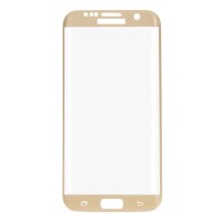 Защитное стекло Samsung A750 Galaxy A7, Full Cover, 3D, Золотой