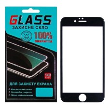 Захисне скло Apple iPhone 6, iPhone 6S, F-Glass, 4D, Чорний