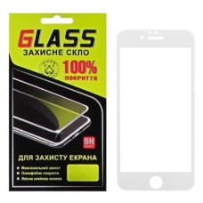 Захисне скло Apple iPhone 6, iPhone 6S, G-Glass, 2.5D, Білий