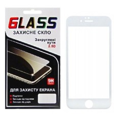 Захисне скло Apple iPhone 6 Plus, iPhone 6S Plus, F-Glass, 5D, Білий