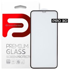 Захисне скло Apple iPhone 13, iPhone 13 Pro, Armorstandart Pro, 3D, Чорний