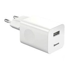 Мережевий зарядний пристрій Baseus CCALL-BX02 Charging QC3.0, 2.4 A, Білий