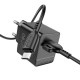 Сетевое зарядное устройство Borofone BAS11A Erudite, с кабелем, MicroUSB, Черный