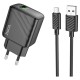 Сетевое зарядное устройство Hoco CS21A, с кабелем, MicroUSB, Черный