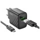 Сетевое зарядное устройство Hoco CS21A, с кабелем, MicroUSB, Черный