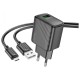Сетевое зарядное устройство Hoco CS21A, с кабелем, MicroUSB, Черный