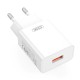 Сетевое зарядное устройство XO L127, с кабелем, MicroUSB, Белый