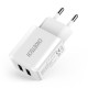 Сетевое зарядное устройство Choetech C0030, 2.0 A, Белый