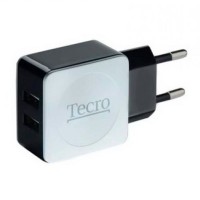 Сетевое зарядное устройство Tecro CHG02, 2.1 A, Черный
