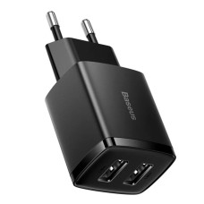 Мережевий зарядний пристрій Baseus CCXJ010201 Compact Charger, Чорний