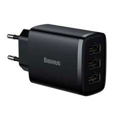 Мережевий зарядний пристрій Baseus CCXJ020101 Compact Charger, Чорний