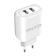 Мережевий зарядний пристрій Walker WH-27, MicroUSB, і кабелем, 2.0 A, Білий