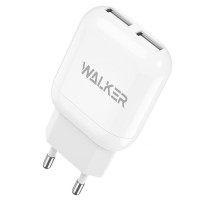 Сетевое зарядное устройство Walker WH-33, 2.1 A, Белый